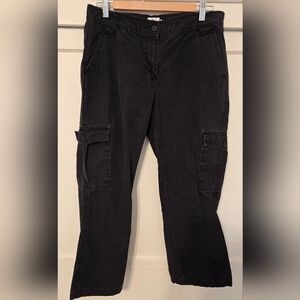Calvin Klein Jeans Women's Dark Gray Cargo Capris